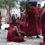 Debating Sera Monks Lhasa Tibet