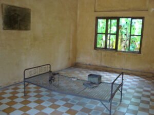Torture bed S21 prison Phnom Penh