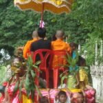 Procession to temple Thailand