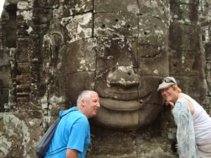 Ron me and Buddha Angkor Thom