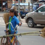 Brush seller Vientiane