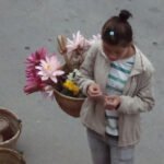 Flower seller early morning