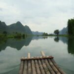 Bamboo rafting River Li