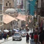 Downhill to San Francisco church