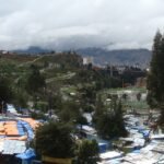 Open market and hills