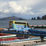 Our bus on Lake Titicaca