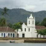 Paraty church from the dock