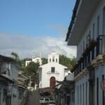 Popayan street and church