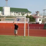 Ron in goal National Statium