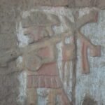 Closeup of warrior Huaca de Luna