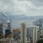 Rain clouds over Hong Kong